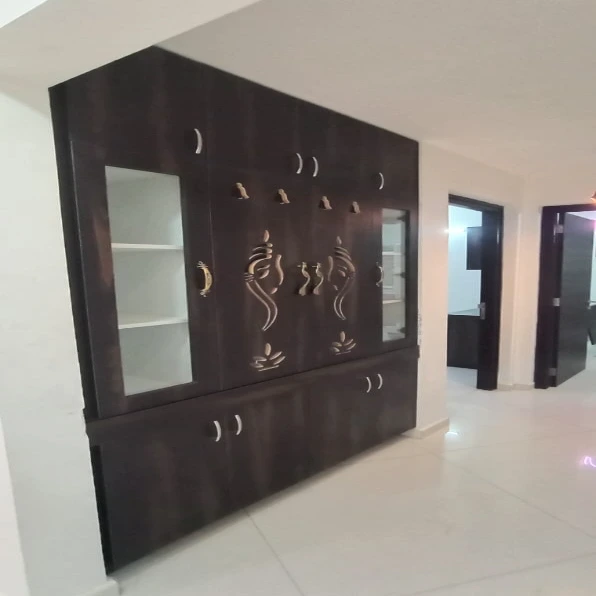 Pooja and Utility Cupboard Arrangement - Sree Vignesh Consultancy