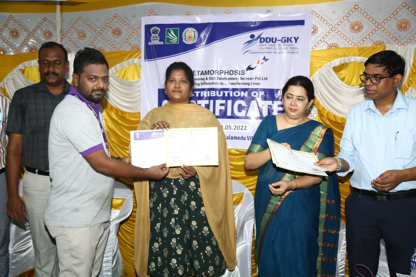Skill Certificate Distribution to Rural Participants in Villupuram - Sree Vignesh Consultancy